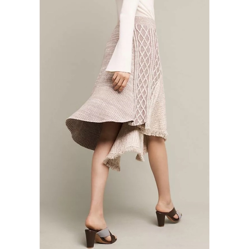 ANTHROPOLOGIE ELENE ASYMMETRICAL SWEATER SKIRT - Picture 2 of 7